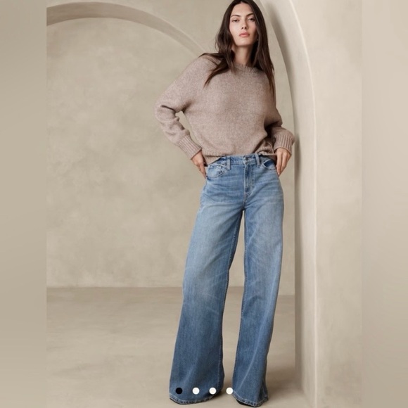 Banana Republic Denim - Banana Republic The Puddle Wide Leg Jeans, Size Women’s 26